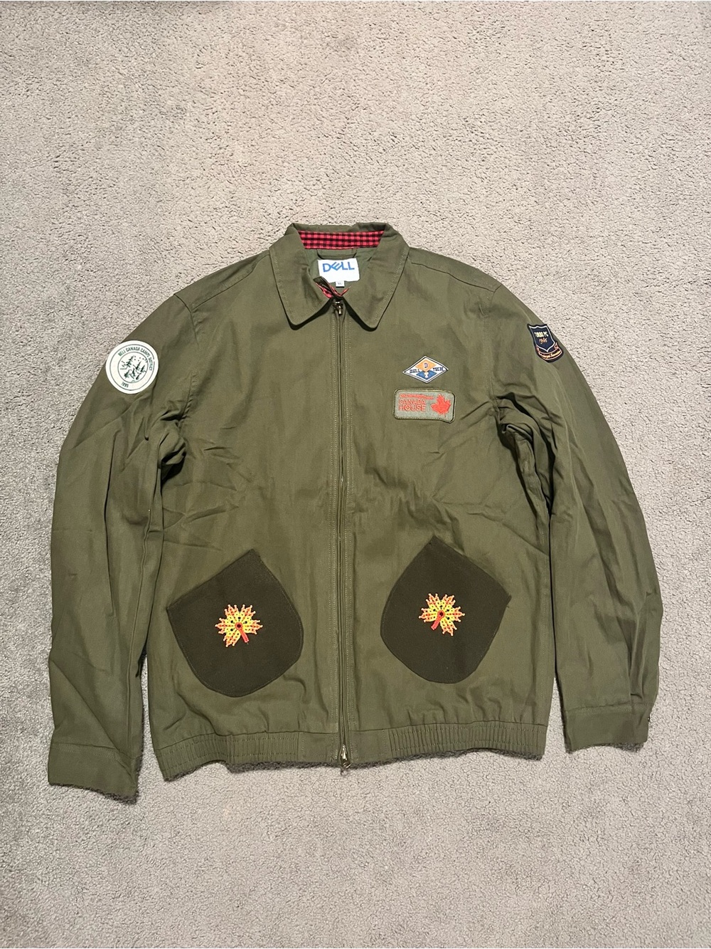NWOT Vintage 1990s Dell Computer Canvas Jacket